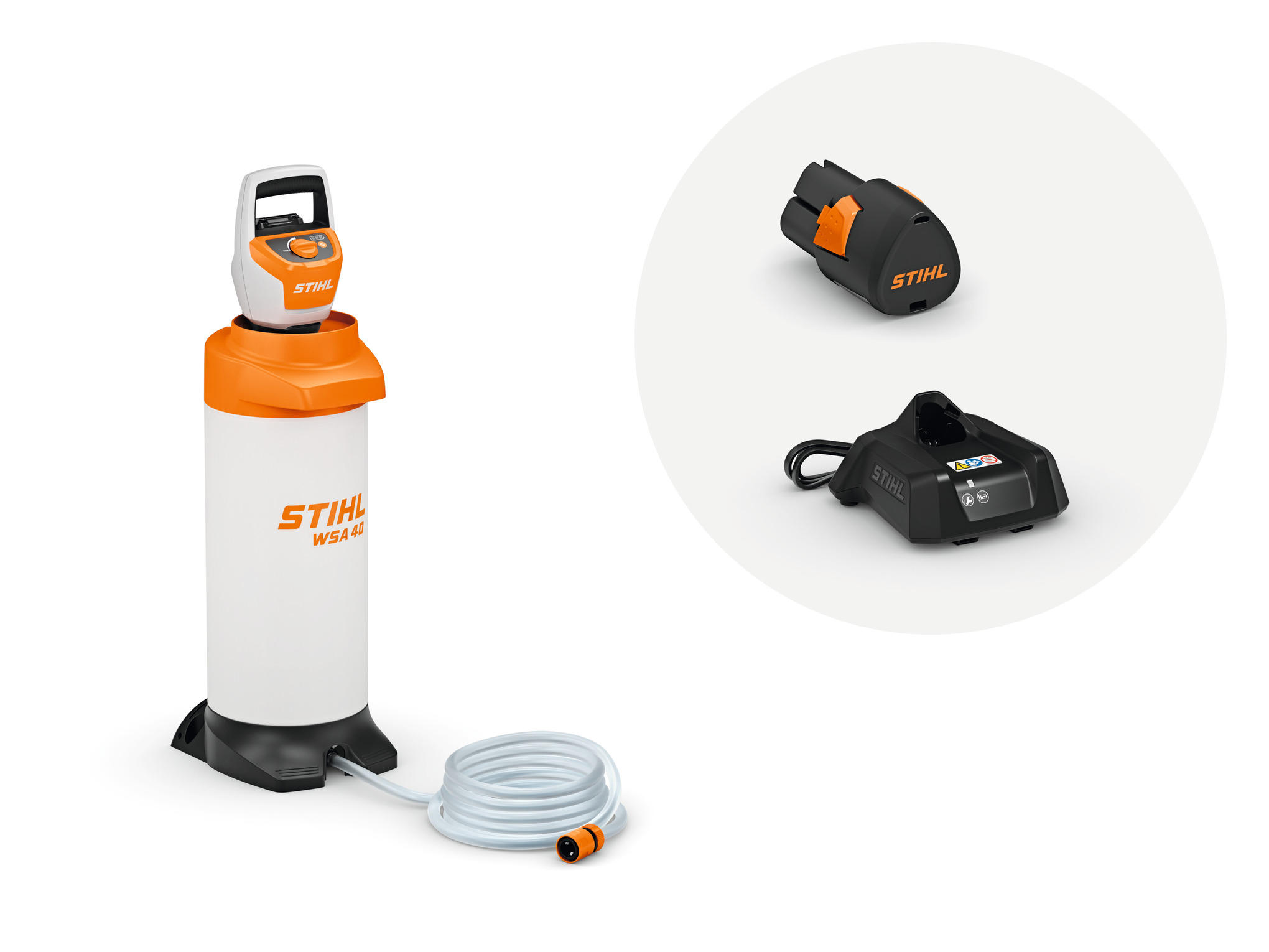 WSA 40 med batteri AS 2 og oplader AL 1