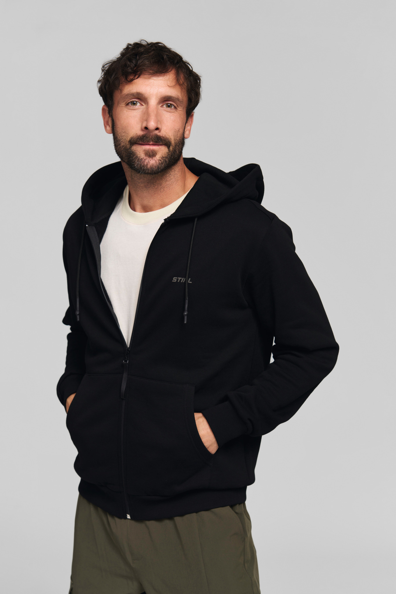 Hoodie-jakke STIHL 100 REFLEKTERENDE sort