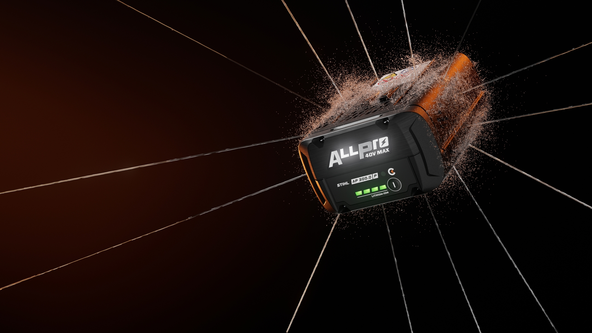 IPX5-beskyttelse til ALLPRO-batterier