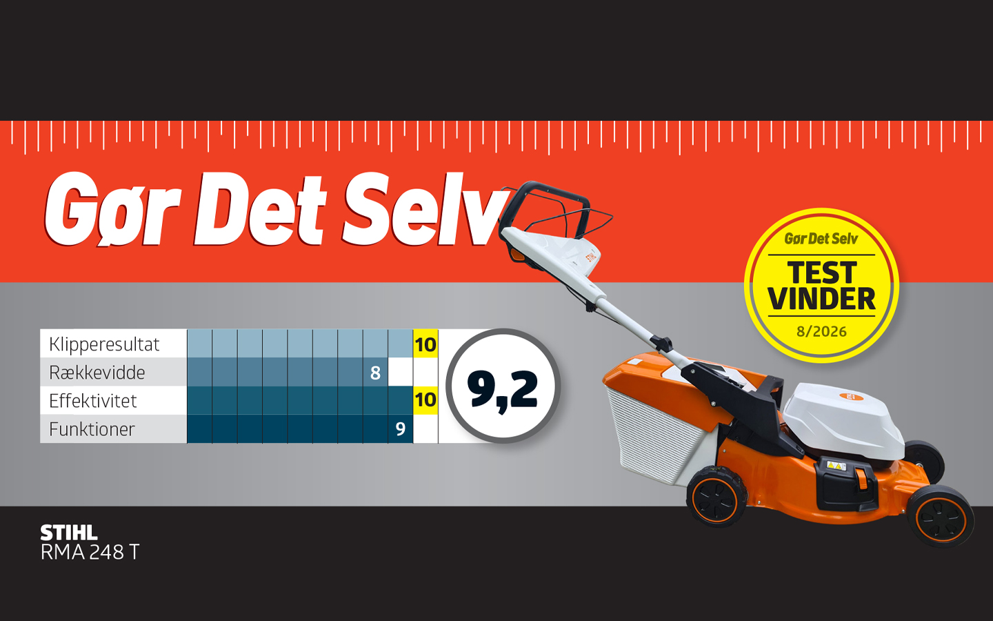 Testvinnare 2026 STIHL RMA 248T