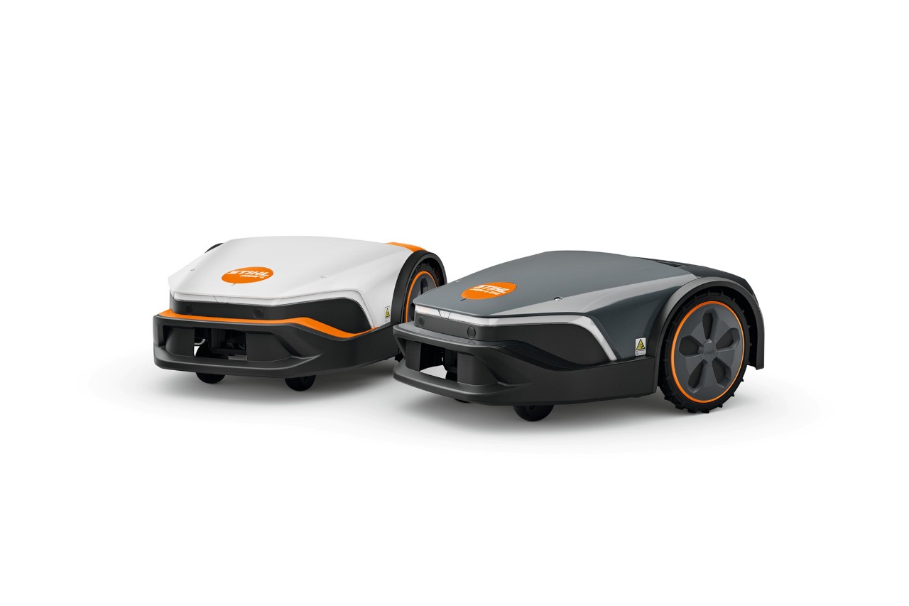 STIHL iMOW® og STIHL iMOW® EVO på hvid baggrund